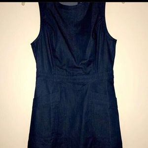 navy jean dress